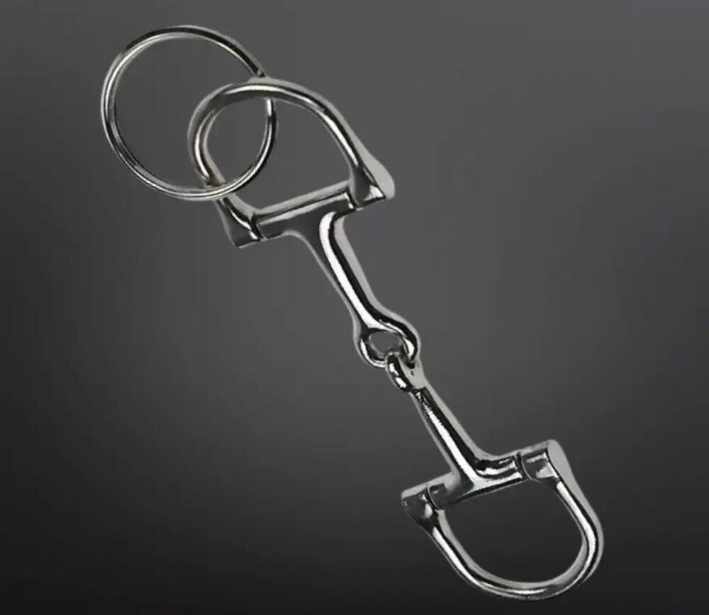 Western Equestrian Snaffle Bit Keychain